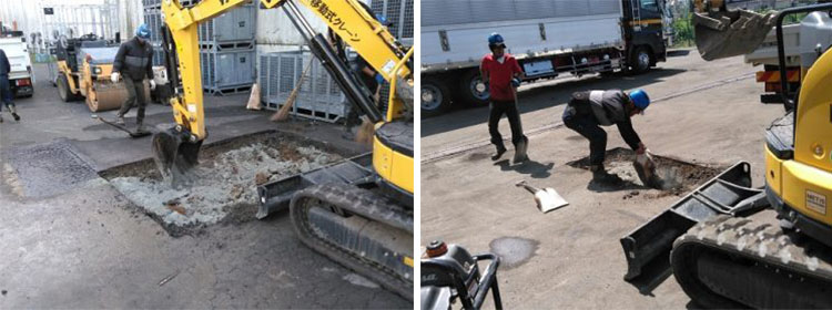 アスファルト補修